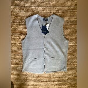 BROOKS BROTHERS LARGE OATMEAL VEST